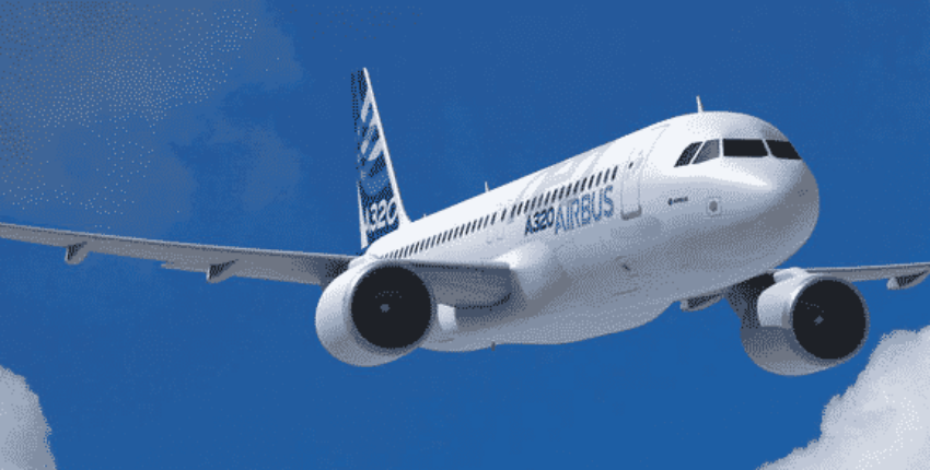 Airbus A320 en vol