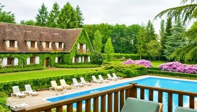 Mieten Sie einen Hubschrauber, um zur L’auberge des Templiers in der Sologne zu fliegen