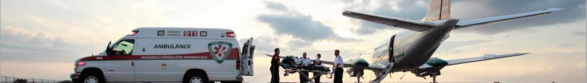 Flug im Ambulanzflugzeug
