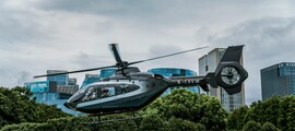 Hélicoptère H160 cabine intérieure blanc
