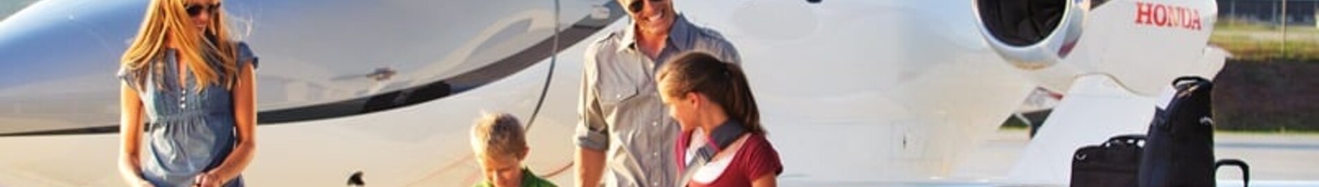 Mit der Familie im Privatjet reisen