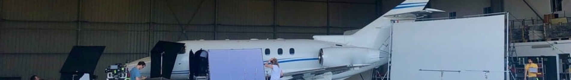 Privatjet mieten : Dreharbeiten für Werbe- und Kinofilme