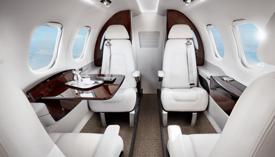 Die großen Kabinen der Privatjets
