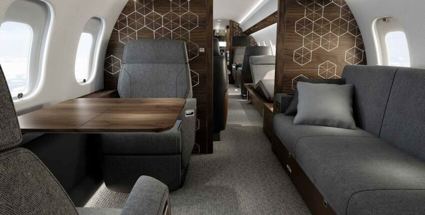 Location de jet privé: intérieur du GLOBAL 6500