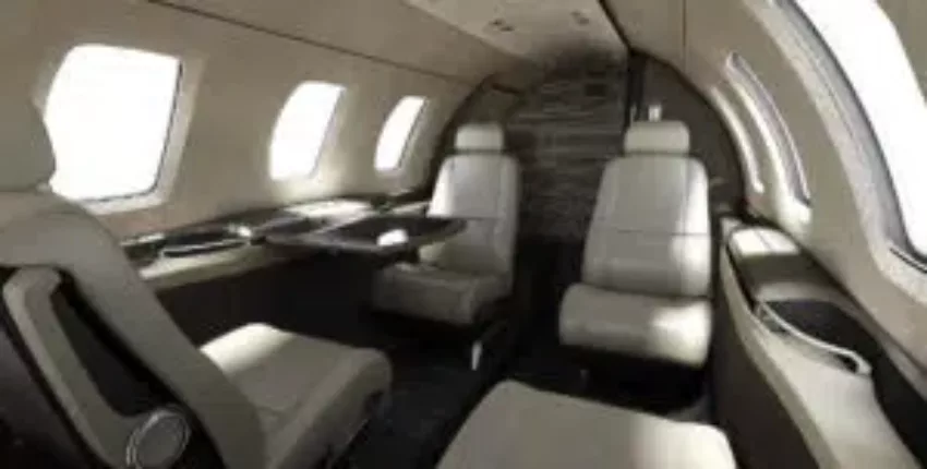 location jet privé - intérieur Cessna CITATION M2 élégant