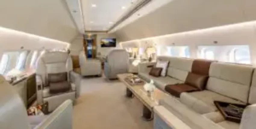 Location de jet privé: intérieur luxueux Airbus A319