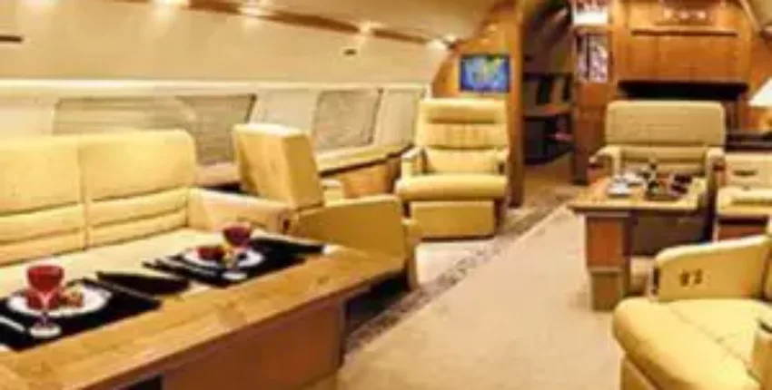 location de jet privé, intérieur luxueux du BOEING 757.