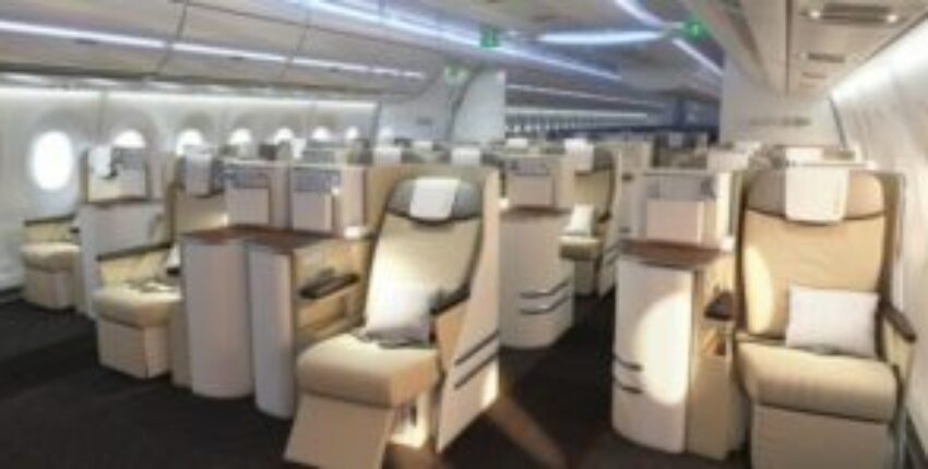 Location de jet privé : Luxueux cabine Airbus A350.