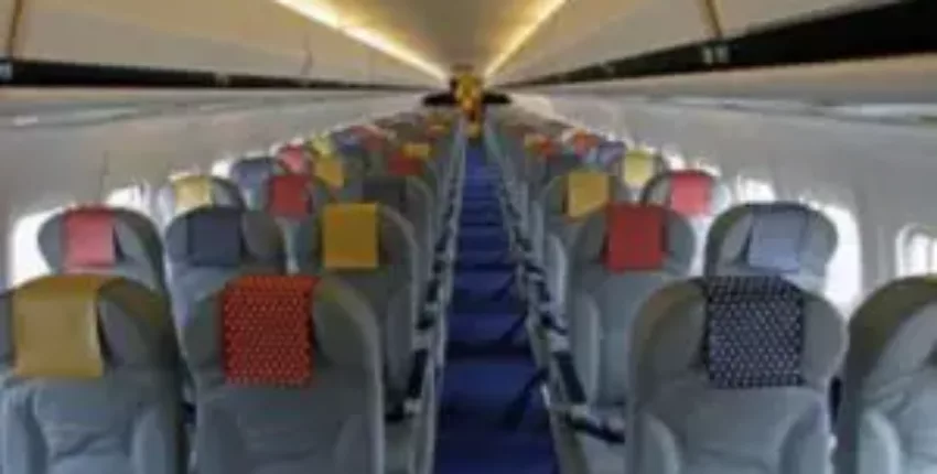 location jet privé : cabines MD 87 avec sièges colorés