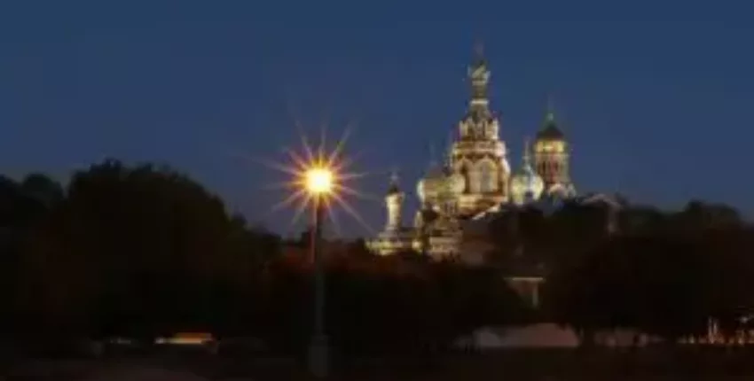 Voyage en jet privé à Sankt Petersburg de nuit