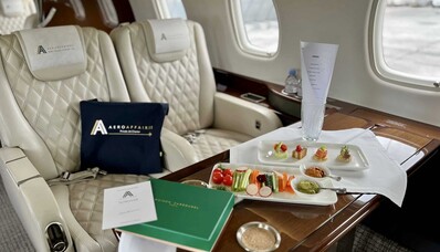 Gourmetmenüs im Privatjet: Der Gipfel von Luxus und Genuss