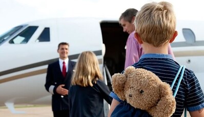 Privatjets und Kinder