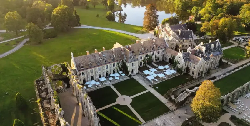 Abbaye des Vaux de Cernay: Erlebnis im Hubschrauber
