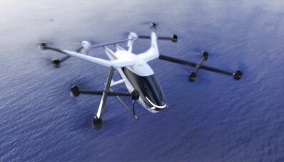 Das SkyDrive-Flugzeug auf der Osaka World Expo 2025