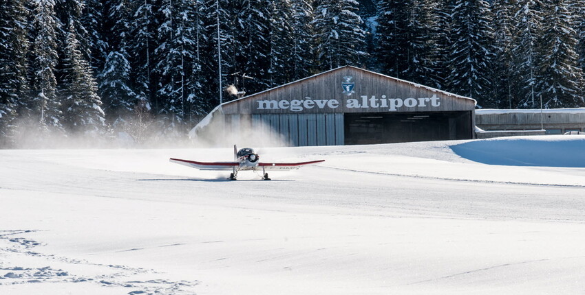 Genf - Megève: Transfer mit dem Helikopter