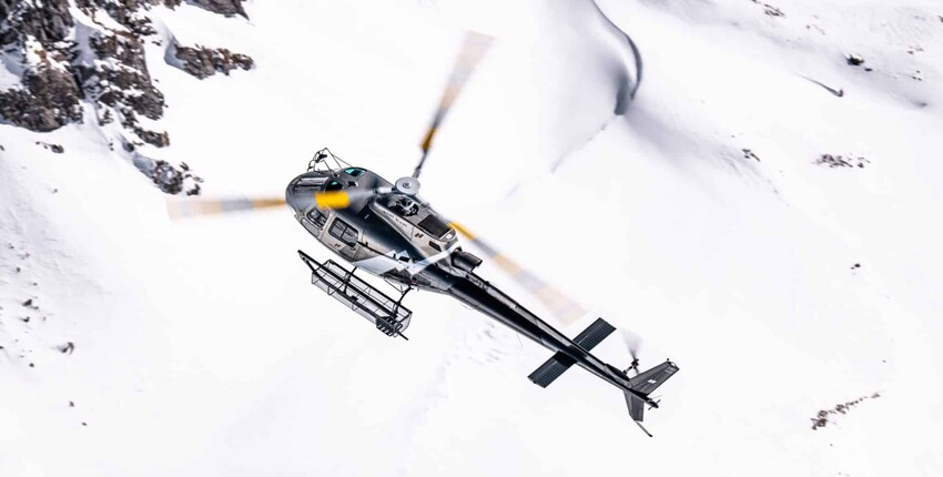 Lyon - Megève: Transfer mit dem Hubschrauber